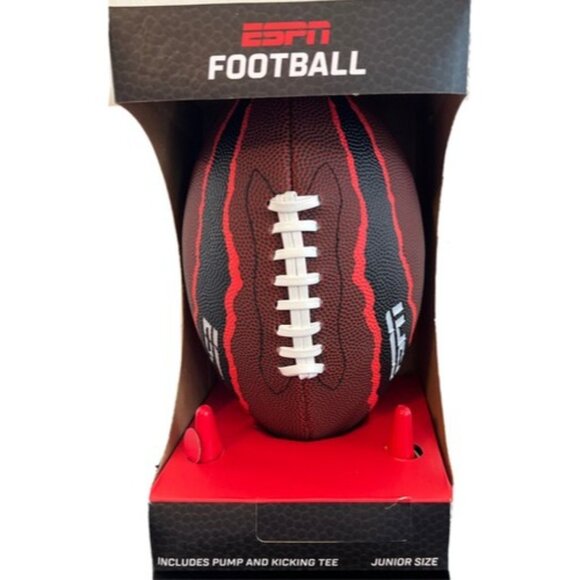 ESPN MB2 Junior Size Football Pack with Kicking Tee and Pump NEW in BOX - Picture 1 of 6